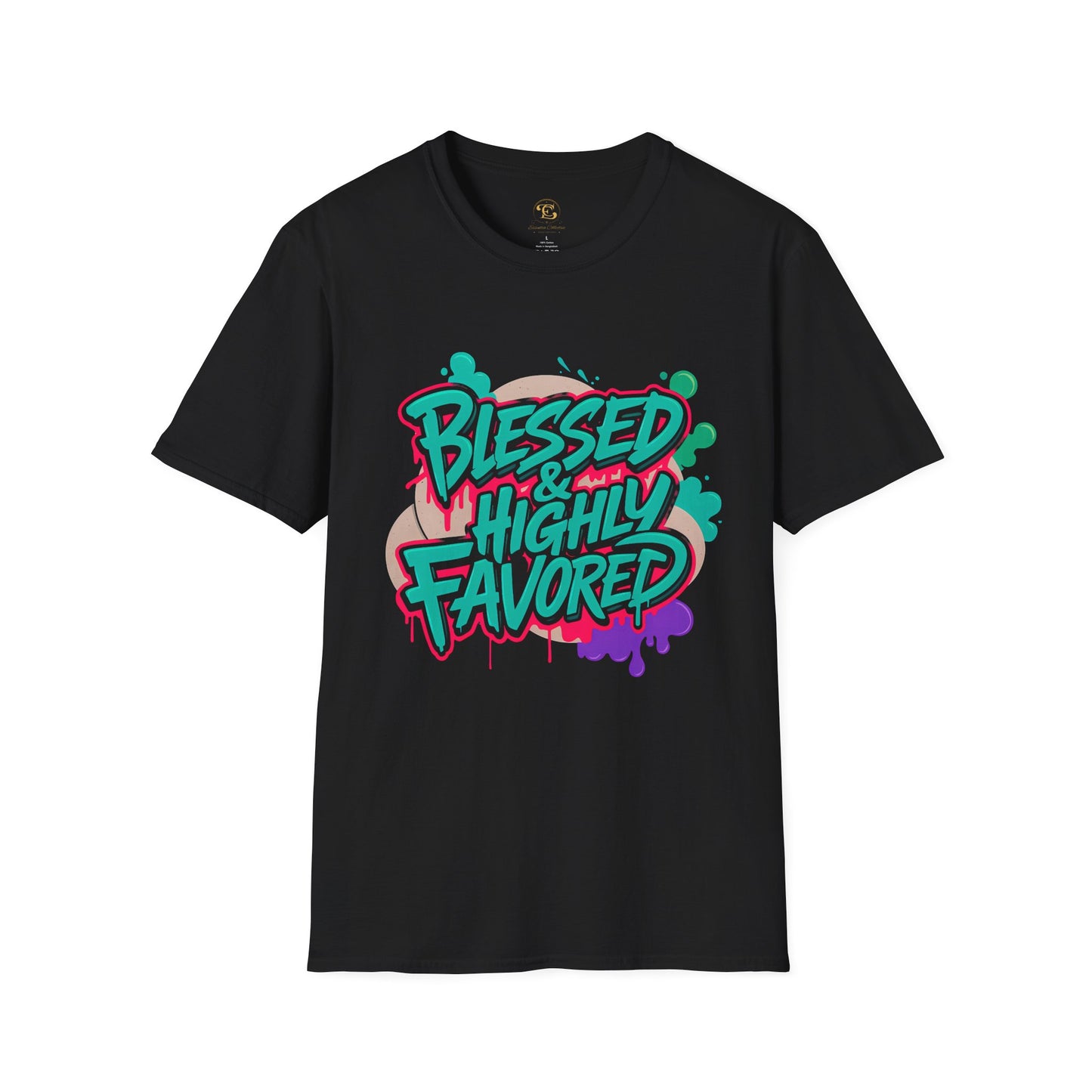 Blessed Highly Favored - Faith-Based Motivational Unisex T-Shirt