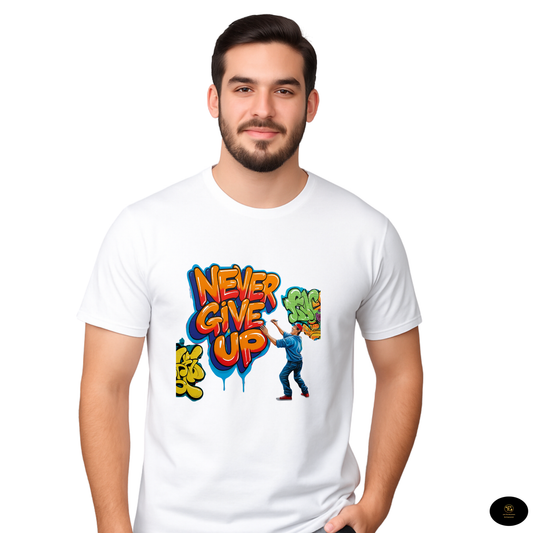 Never Give Up Motivational Tee
