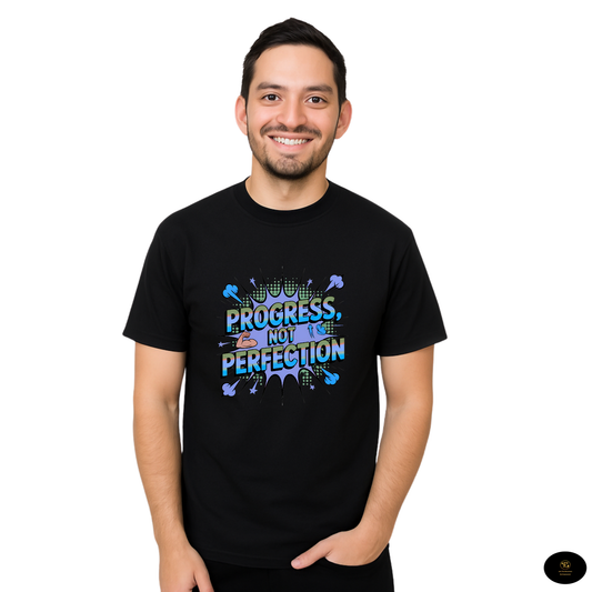 Progress not Perfection Motivational Unisex T-Shirt