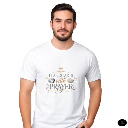 Prayer Starts With Unisex Softstyle T-Shirt