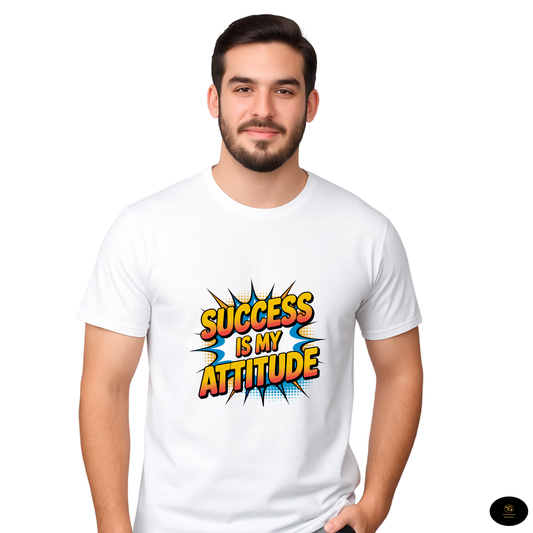 Success is my attitude Motivional T-shirt