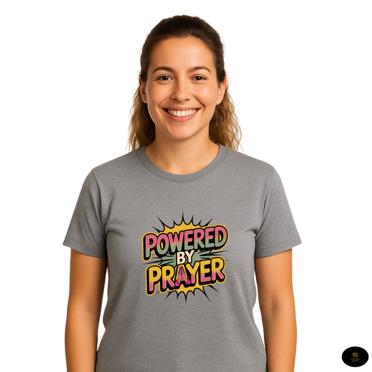Powered by Prayer Motivional T-shirt