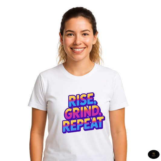 Rise Grind Repeat Motivional T-shirt