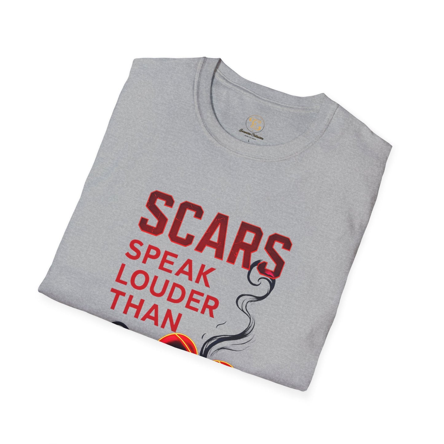 Scars Speak Louder Than Fear - T-Shirt - Essentia Collective Shop