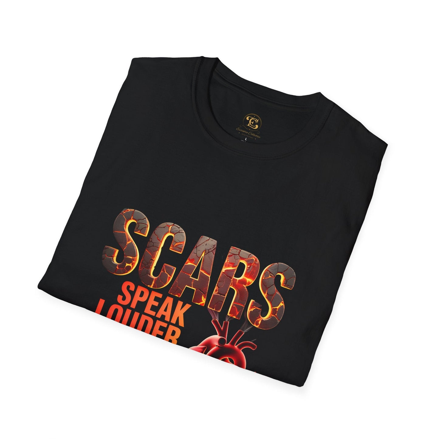 Scars Speak Louder Than Fear - T-Shirt - Essentia Collective Shop
