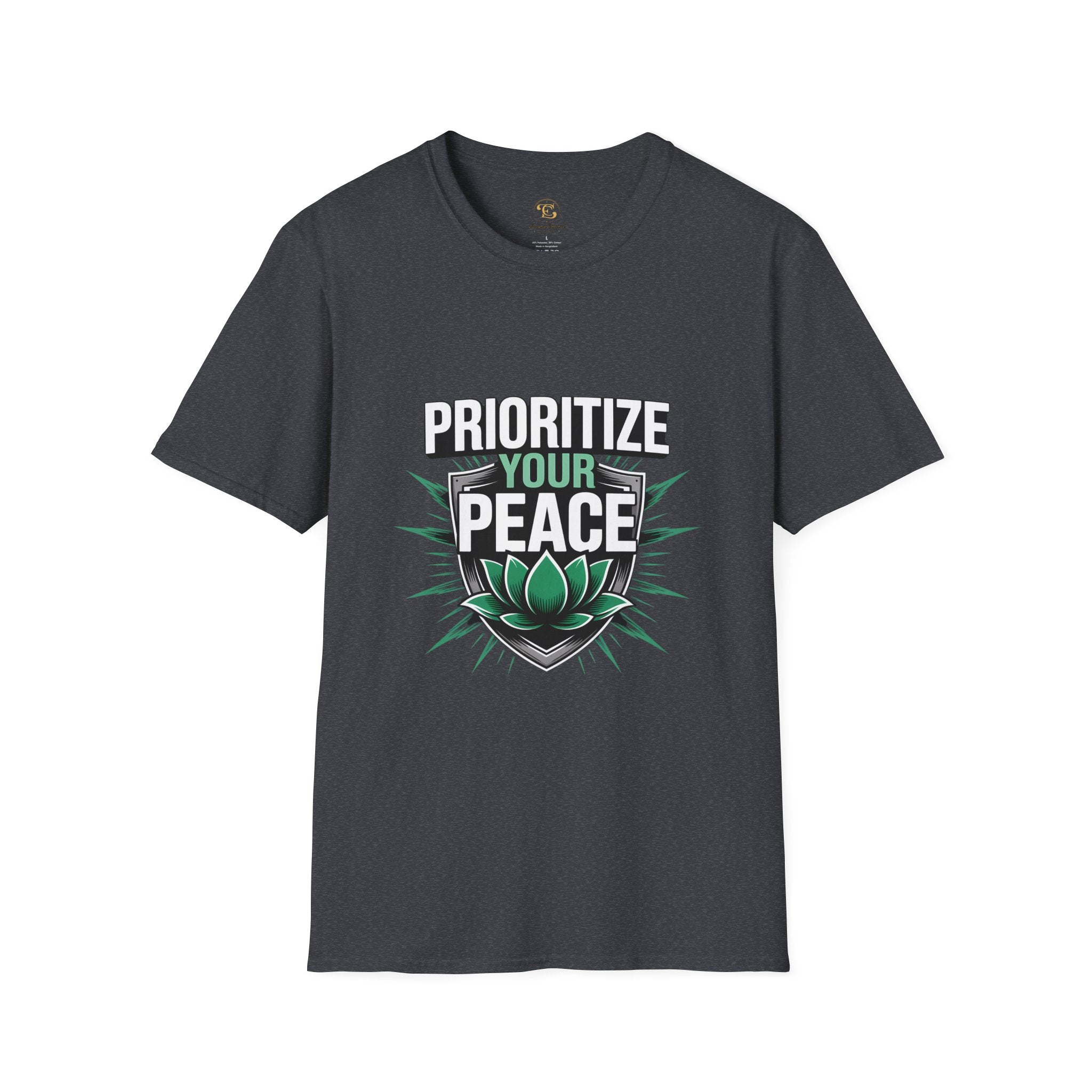 Prioritize Your Peace T-Shirt — Mental Health & Self-Care Graphic Tee