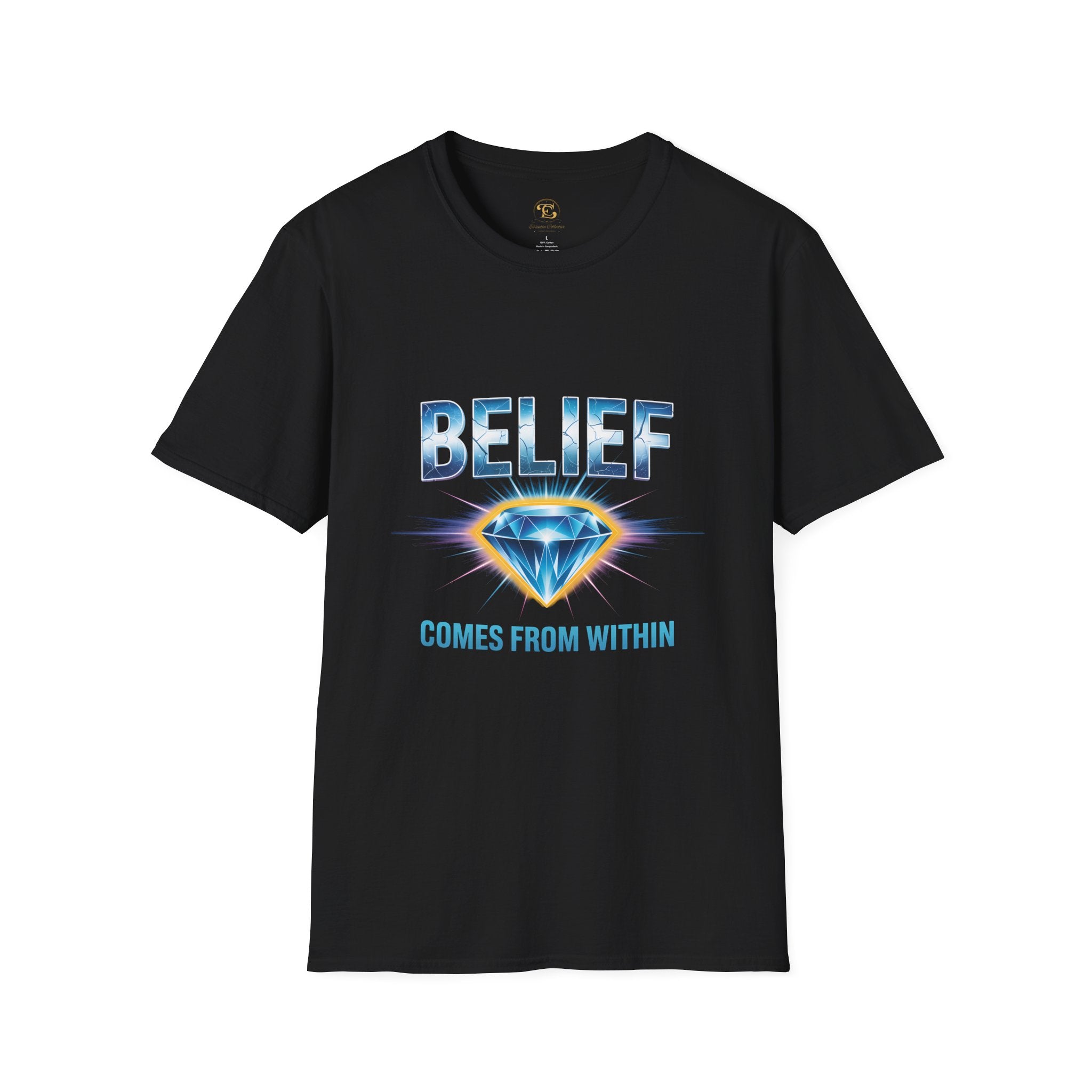 Belief Comes From Within T-Shirt — Inspirational Diamond Graphic Tee