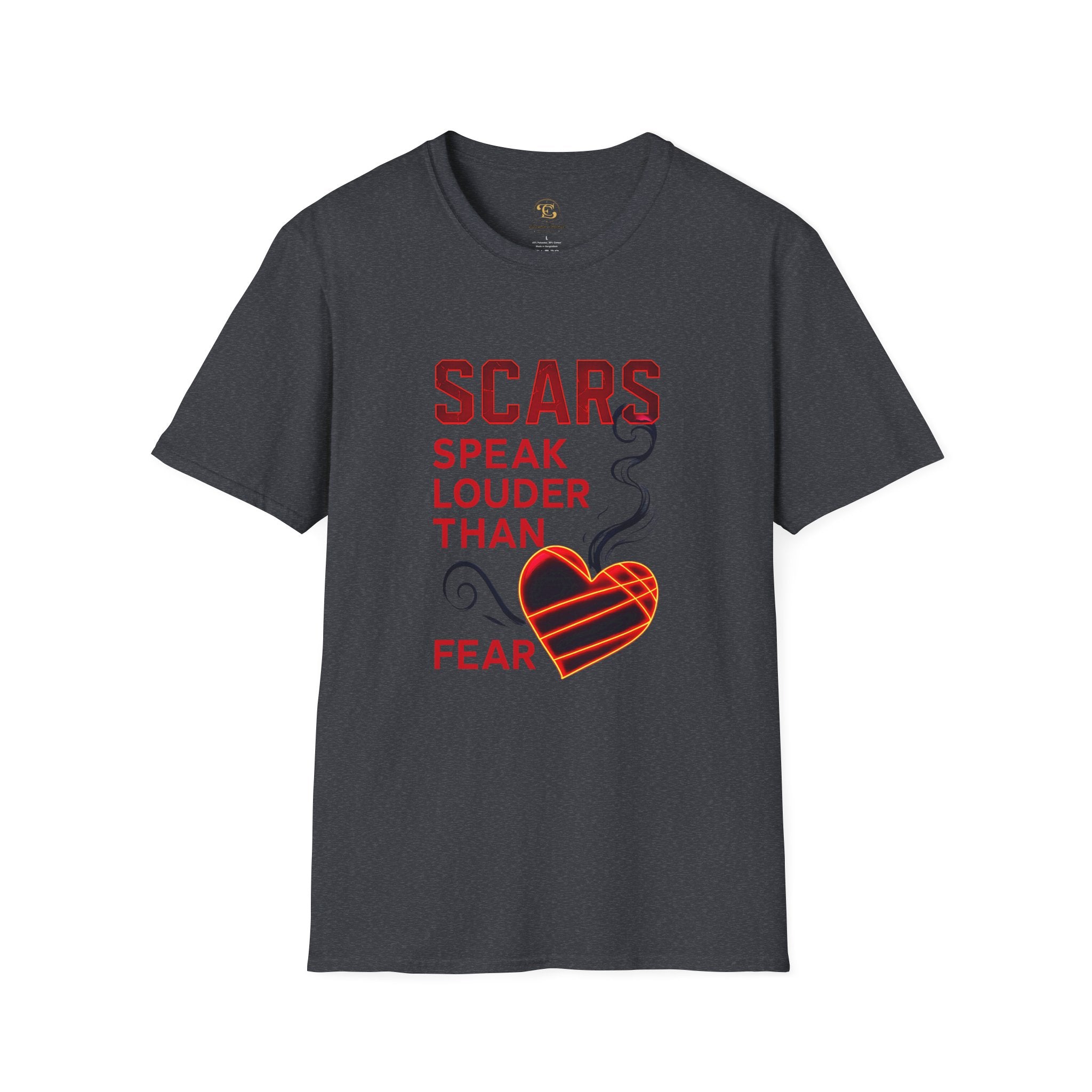 Scars Speak Louder Than Fear T-Shirt — Survivor Empowerment Graphic Tee