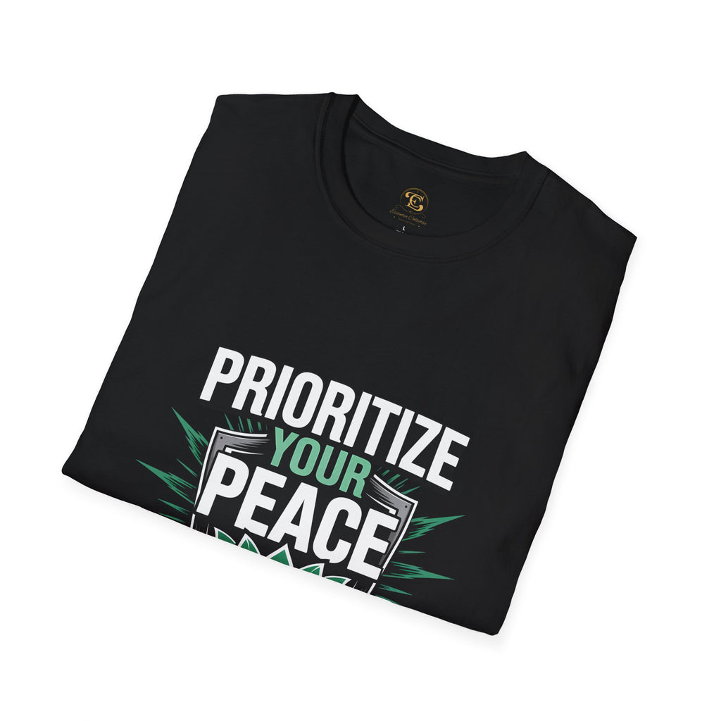 Prioritize Your Peace T-Shirt — Mental Health & Self-Care Graphic Tee