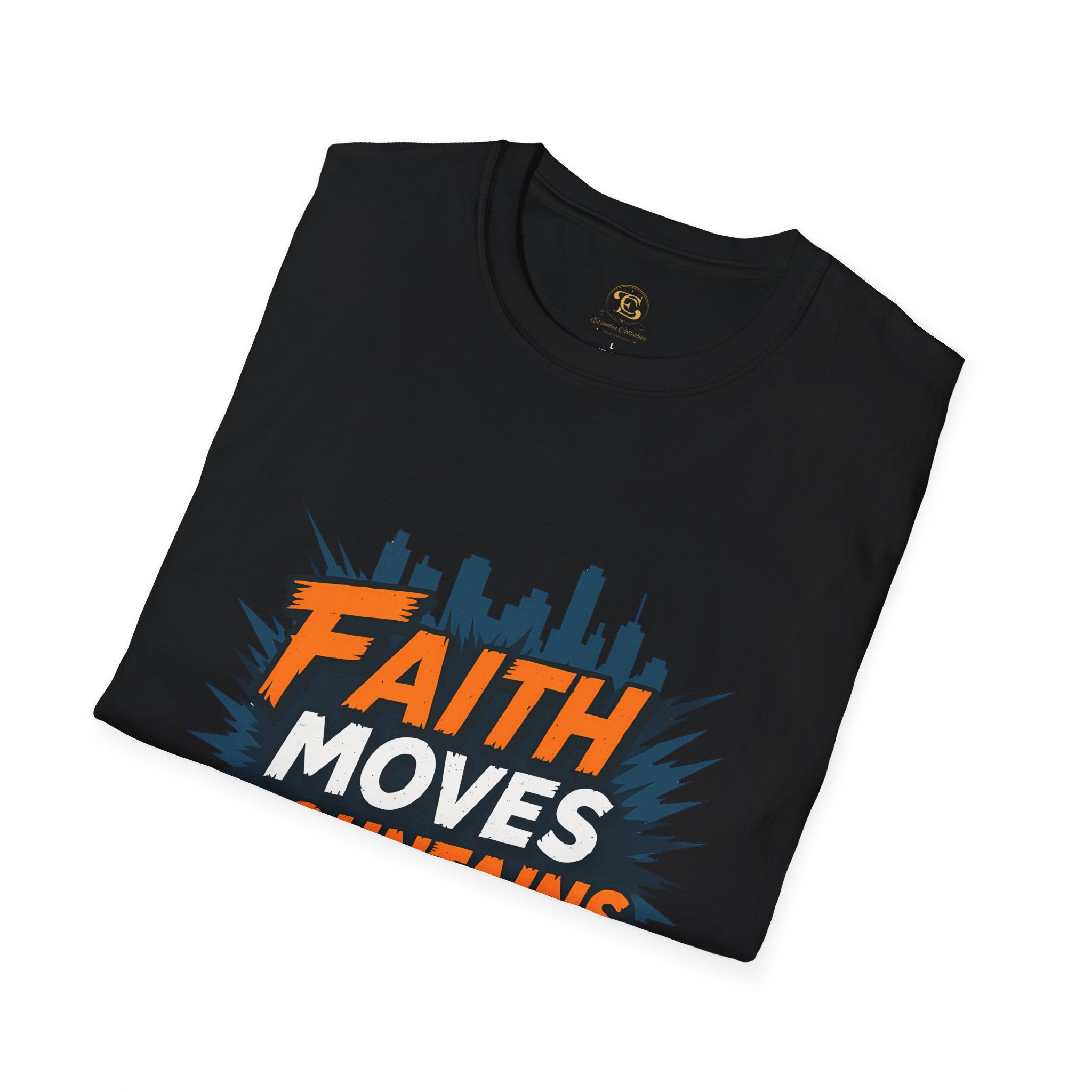 Faith Moves Mountains T-Shirt — Inspirational Christian Graphic Tee