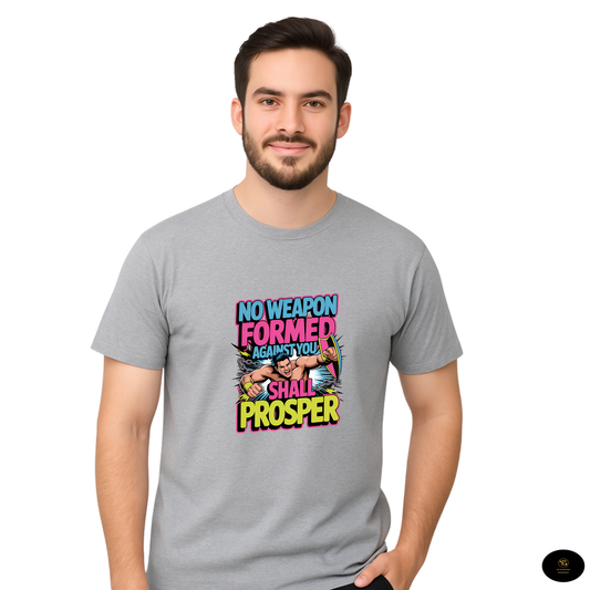 No Weapon Formed Against Me Shall Prosper Christian Faith T Shirt