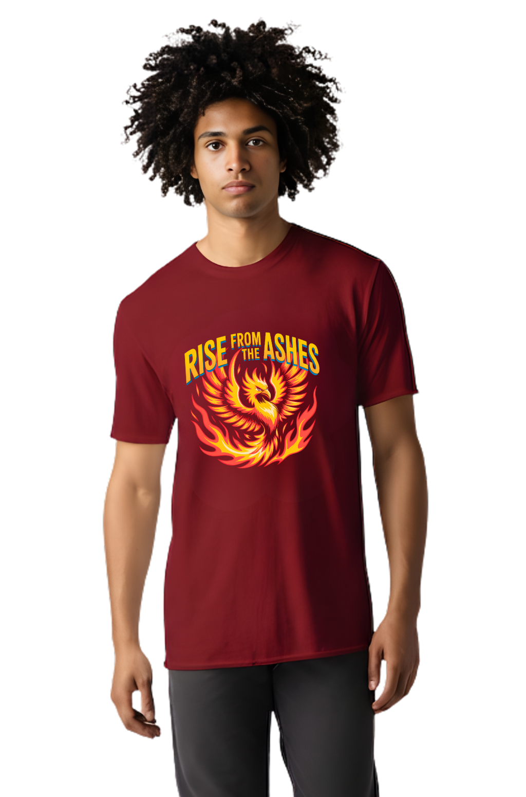Rise From the Ashes T-Shirt — Phoenix Comeback Motivational Graphic Tee