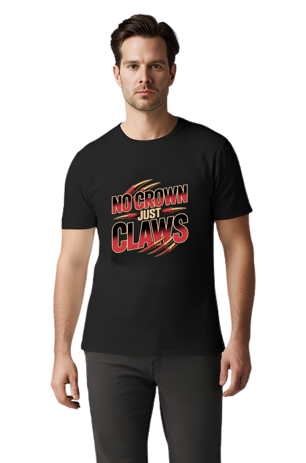 No Crown Just Claws T-Shirt — Fighter Mentality Graphic Tee