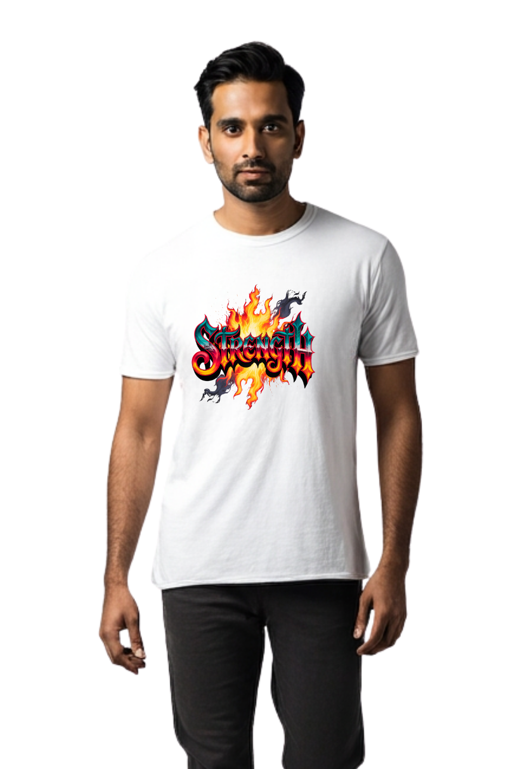 Strength Flame Graphic T-Shirt