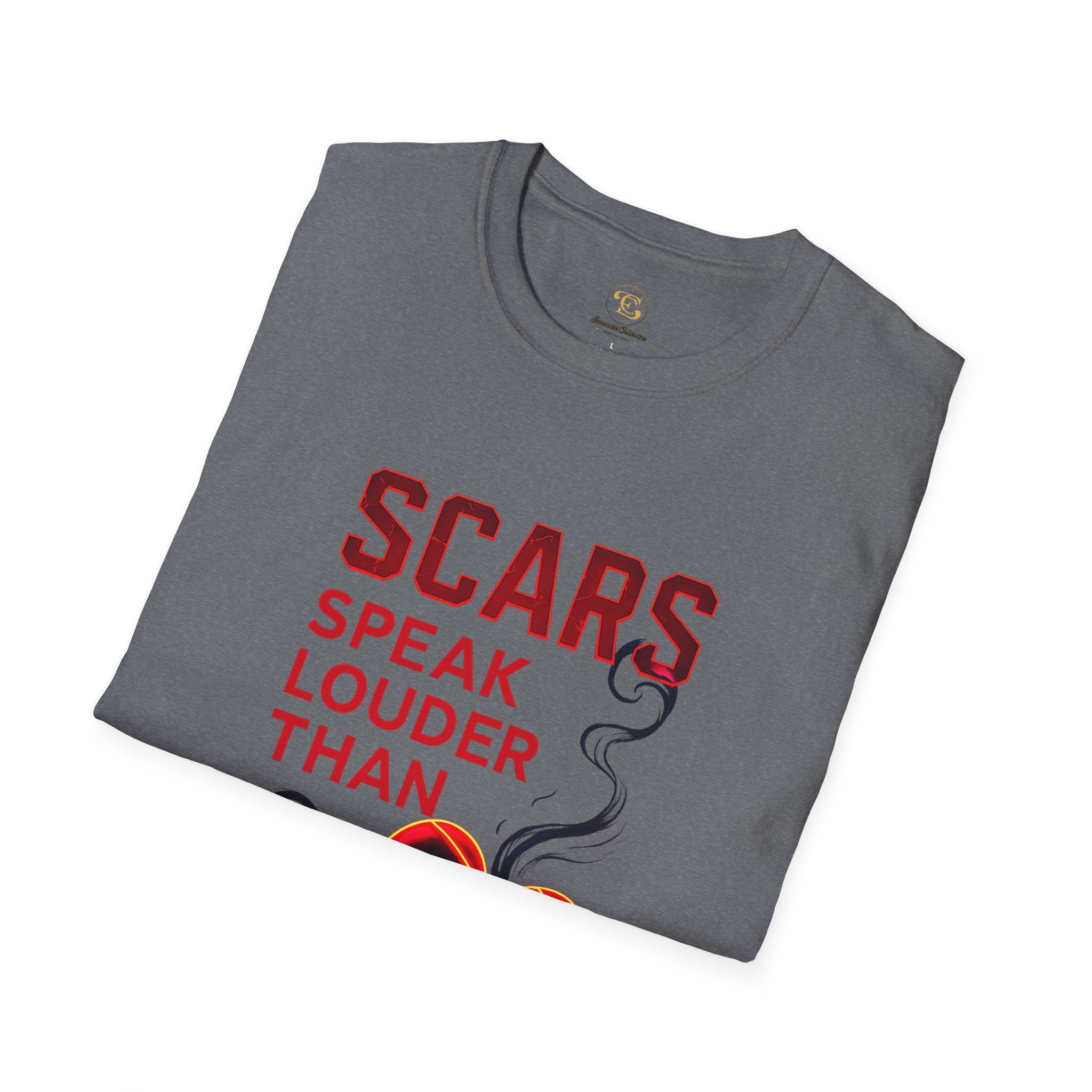 Scars Speak Louder Than Fear T-Shirt — Survivor Empowerment Graphic Tee