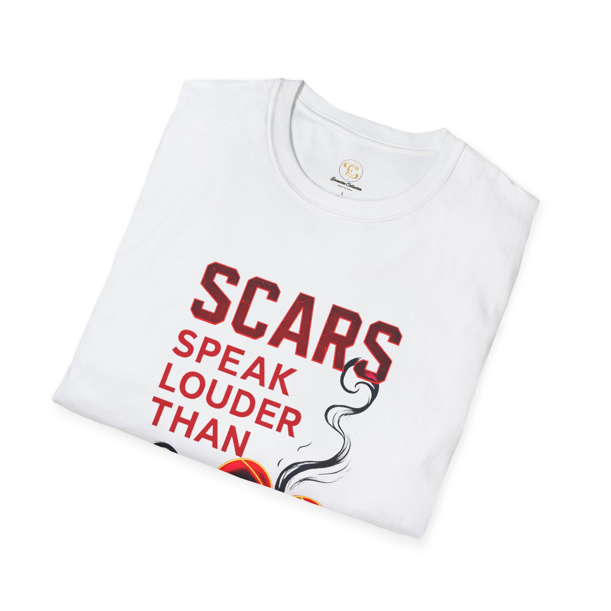 Scars Speak Louder Than Fear T-Shirt — Survivor Empowerment Graphic Tee