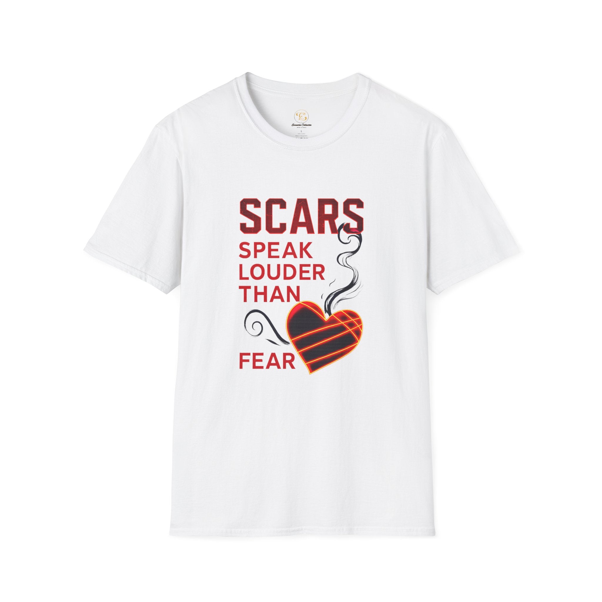 Scars Speak Louder Than Fear T-Shirt — Survivor Empowerment Graphic Tee