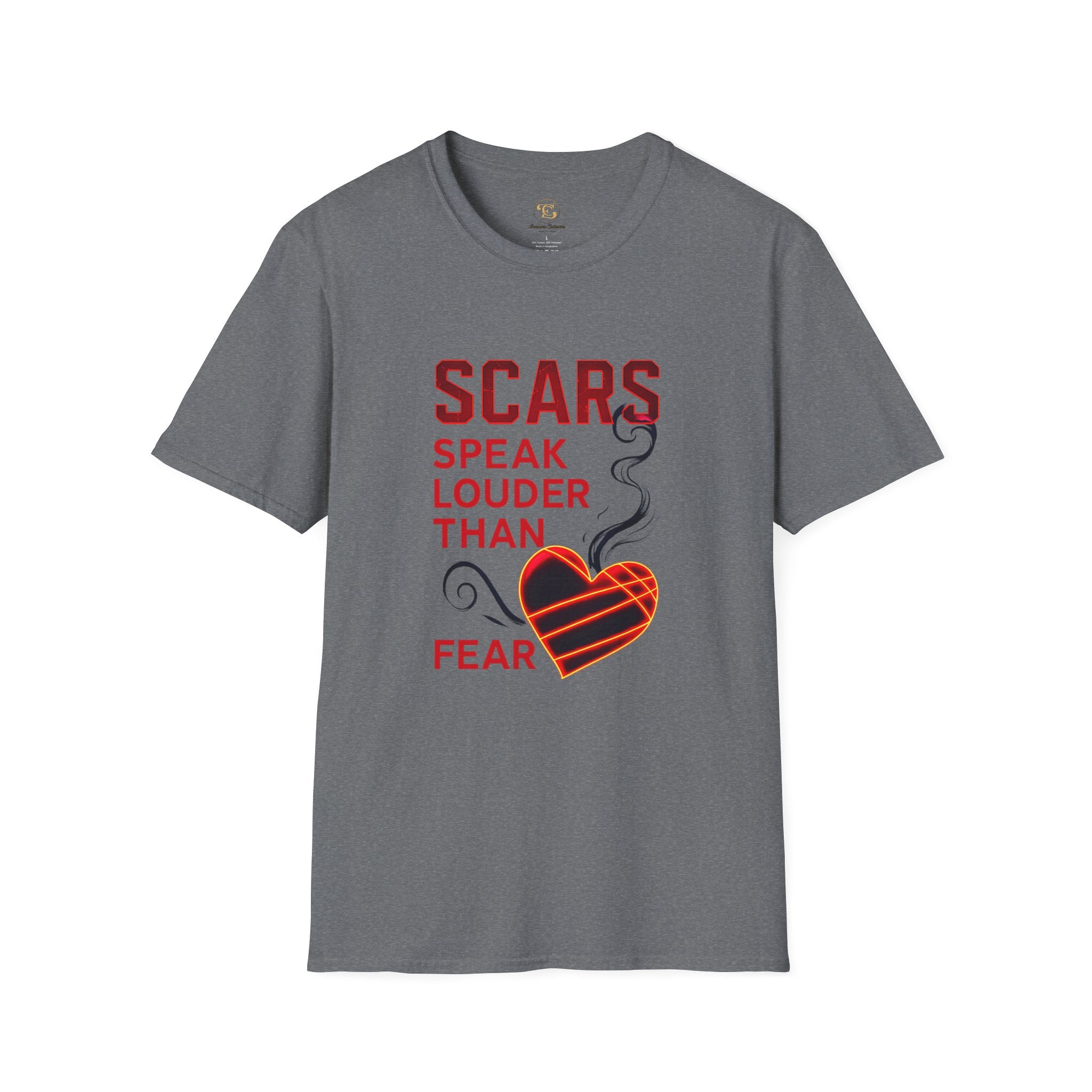 Scars Speak Louder Than Fear T-Shirt — Survivor Empowerment Graphic Tee