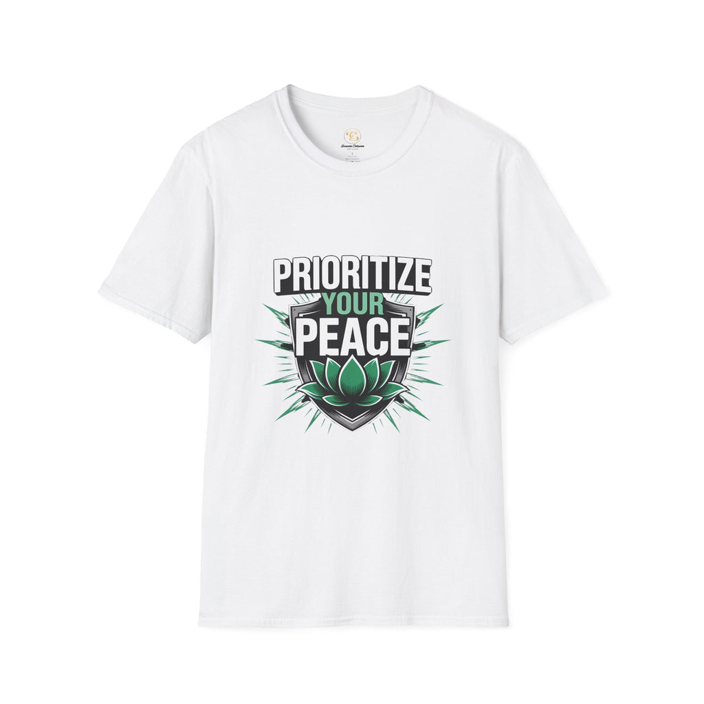 Prioritize Your Peace T-Shirt — Mental Health & Self-Care Graphic Tee