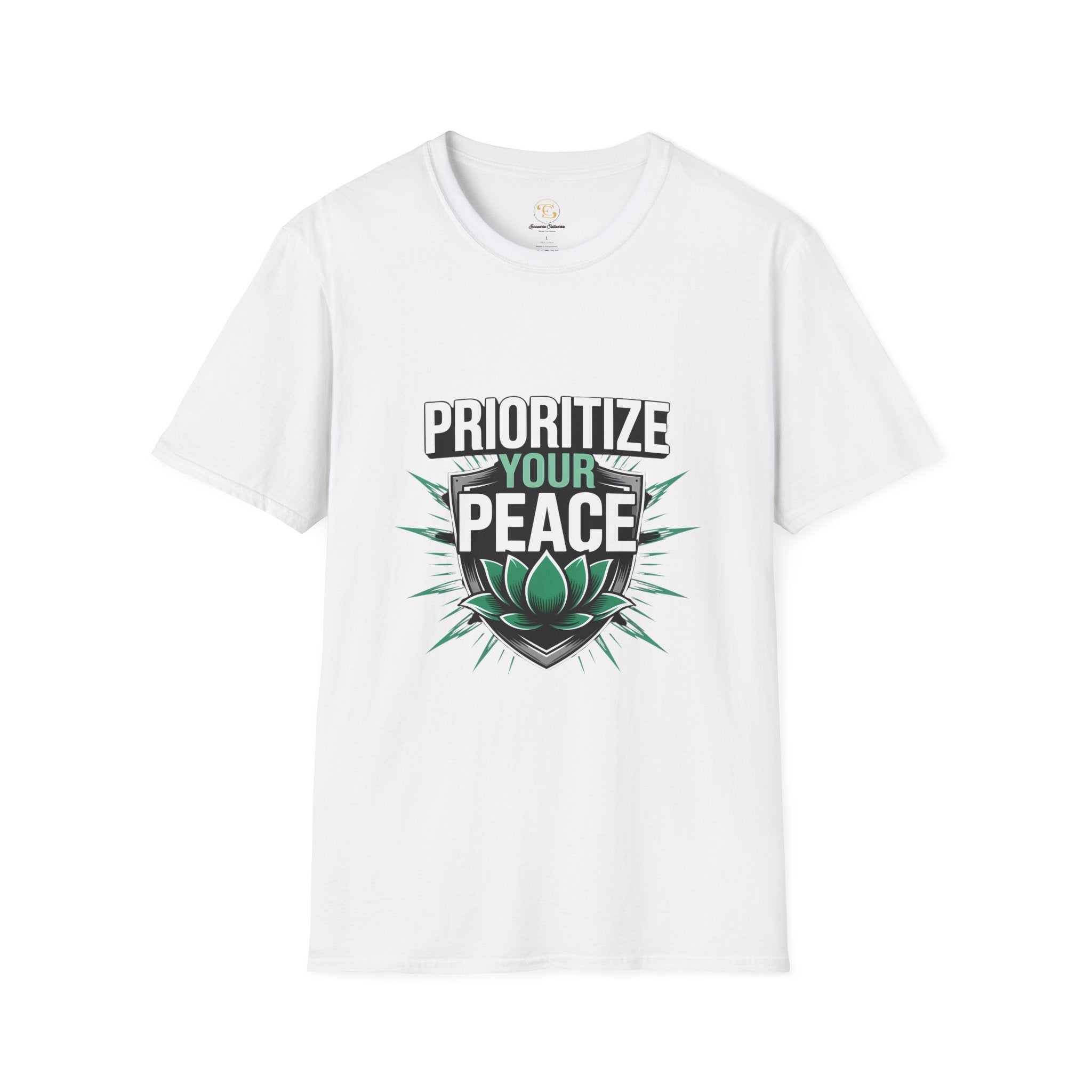 Prioritize Your Peace T-Shirt — Mental Health & Self-Care Graphic Tee