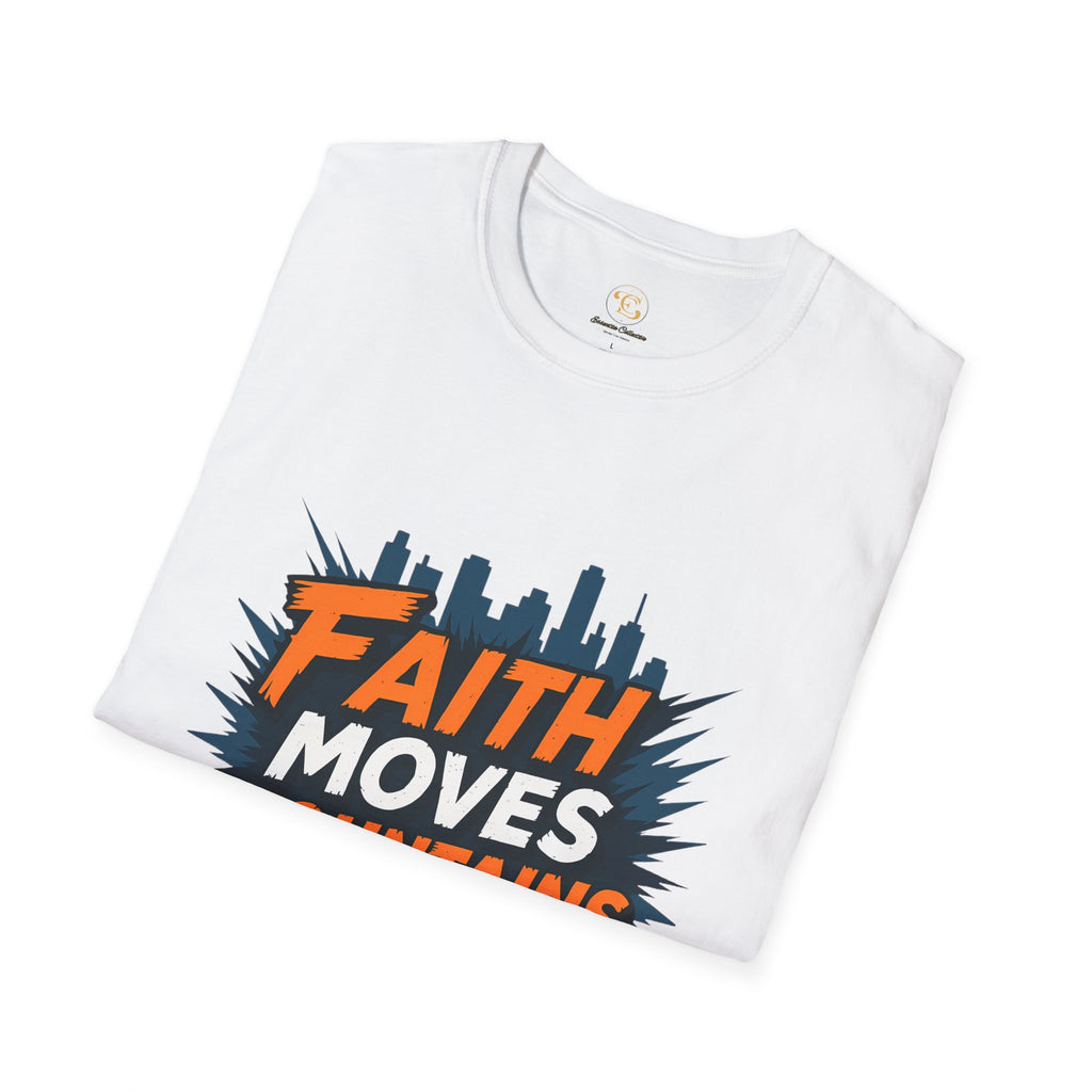Faith Moves Mountains T-Shirt — Inspirational Christian Graphic Tee