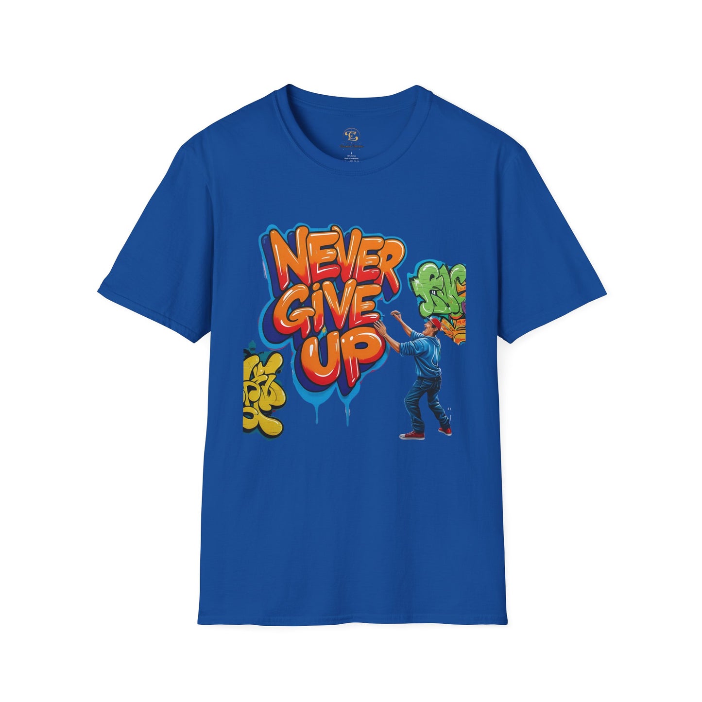 Never Give Up Motivational Tee