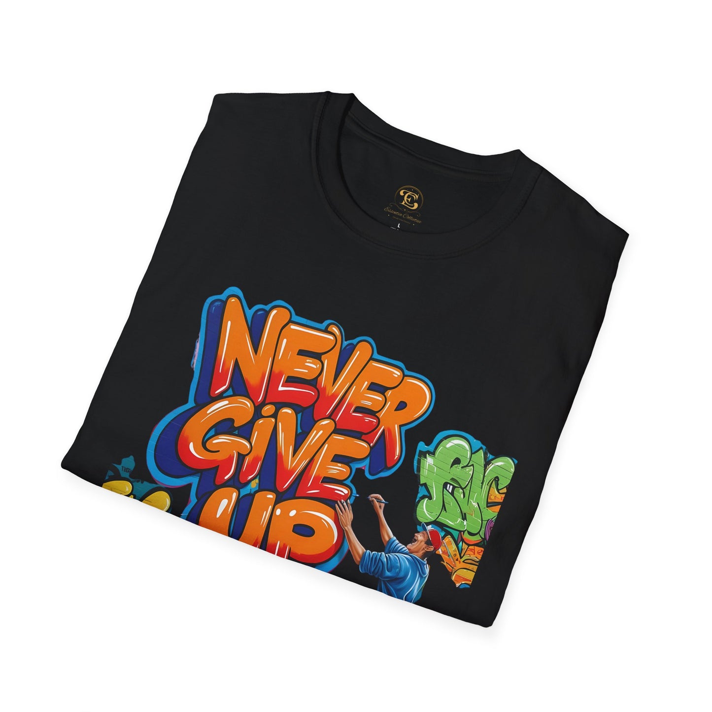 Never Give Up Motivational Tee