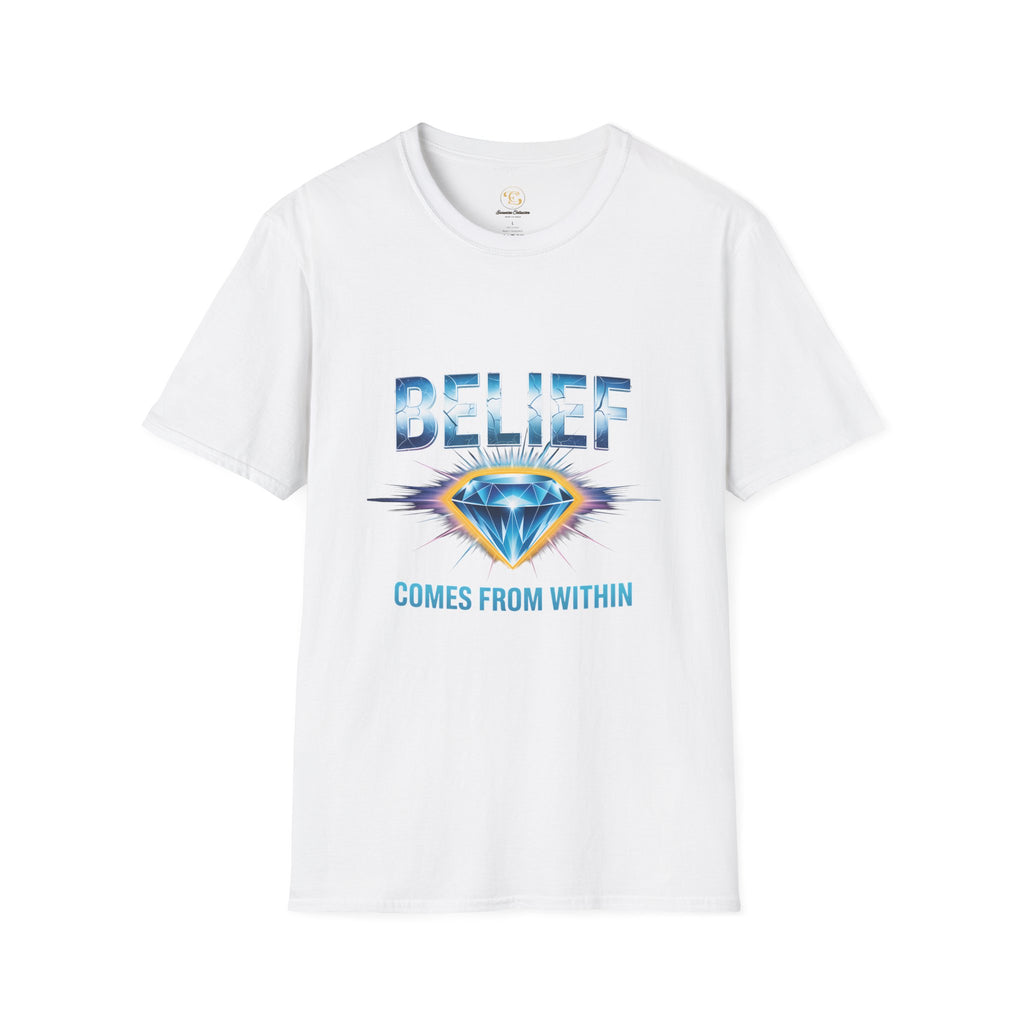 Belief Comes From Within T-Shirt — Inspirational Diamond Graphic Tee