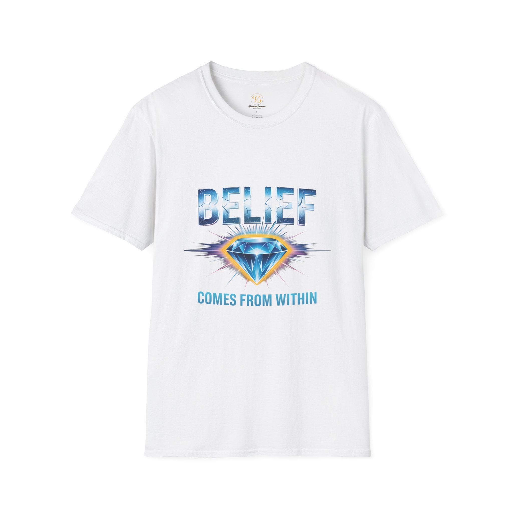 Belief Comes From Within T-Shirt — Inspirational Diamond Graphic Tee