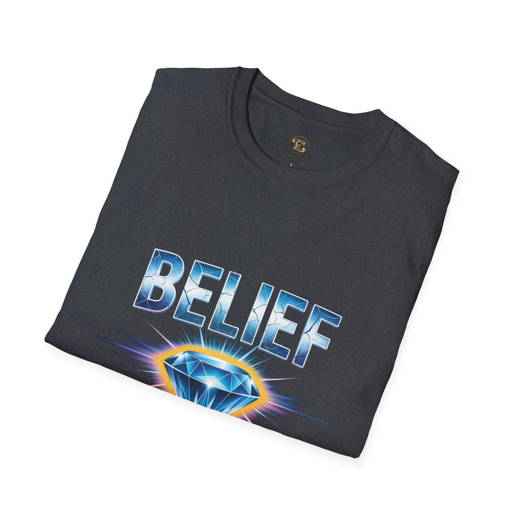Belief Comes From Within T-Shirt — Inspirational Diamond Graphic Tee