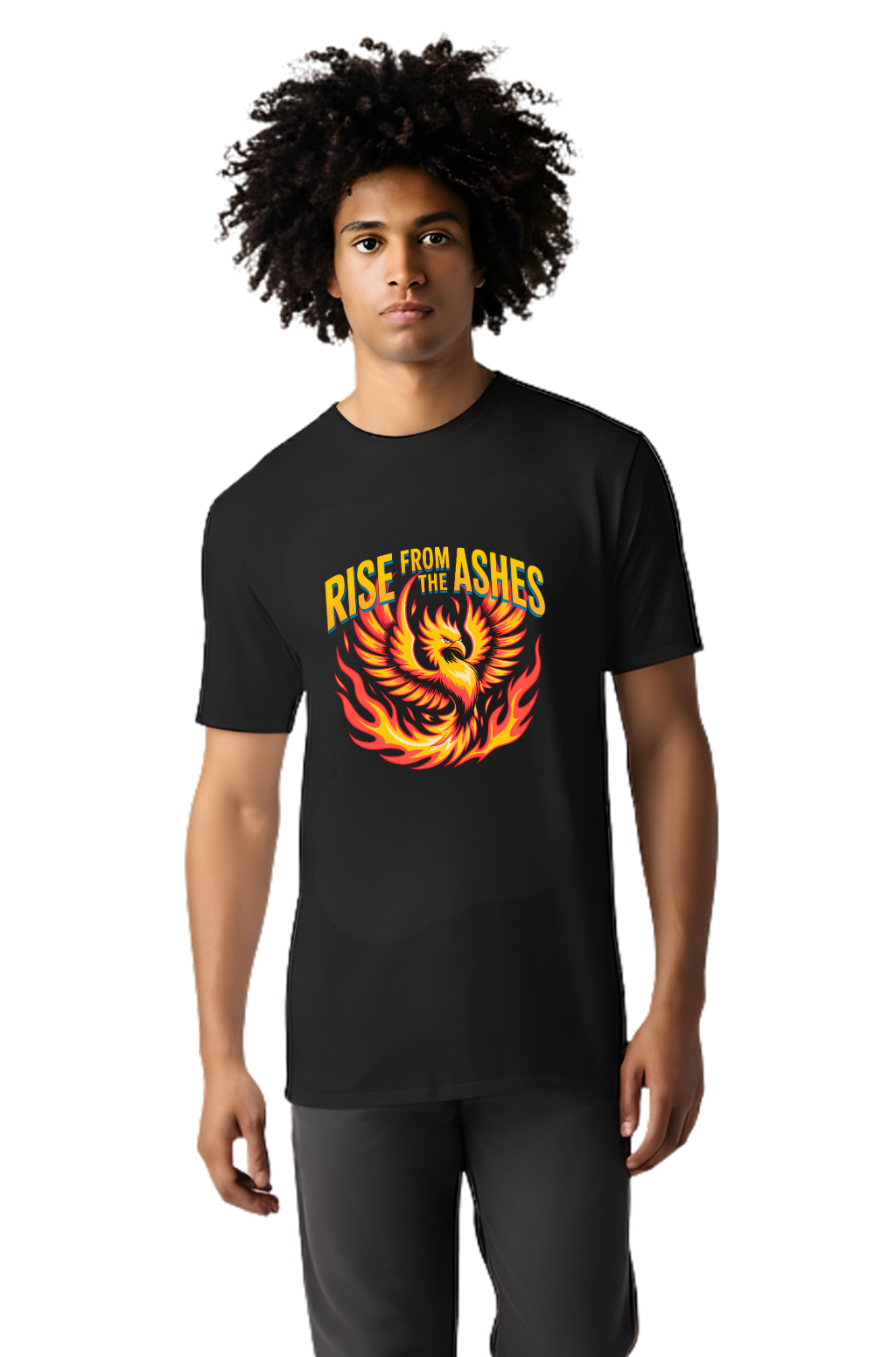 Rise From the Ashes T-Shirt — Phoenix Comeback Motivational Graphic Tee