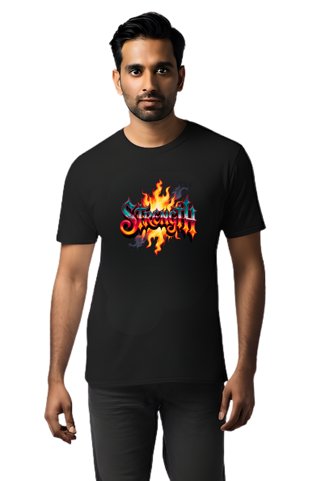 Strength Flame Graphic T-Shirt