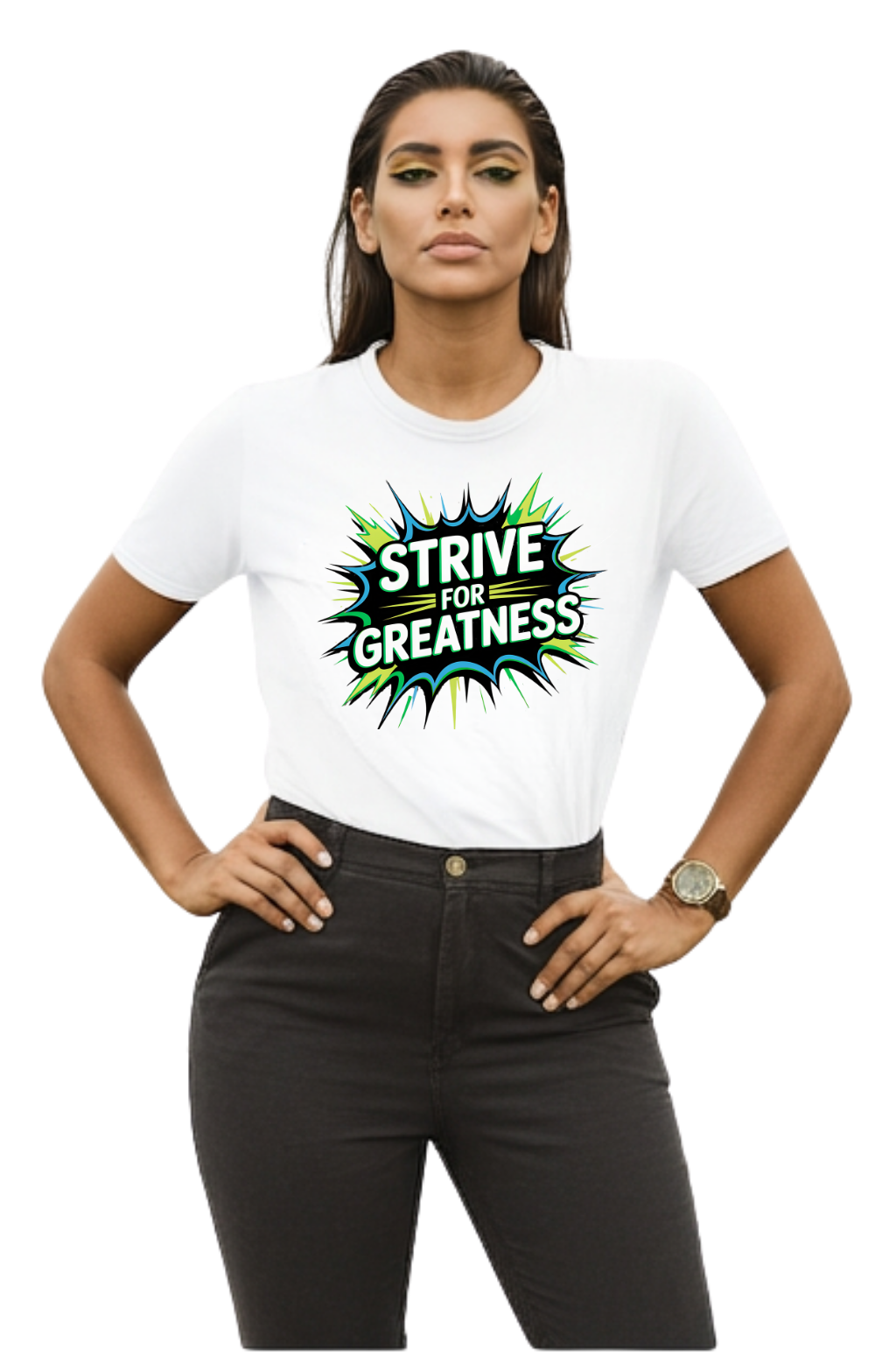 Strive for Greatness T-Shirt — Achievement Motivational Graphic Tee