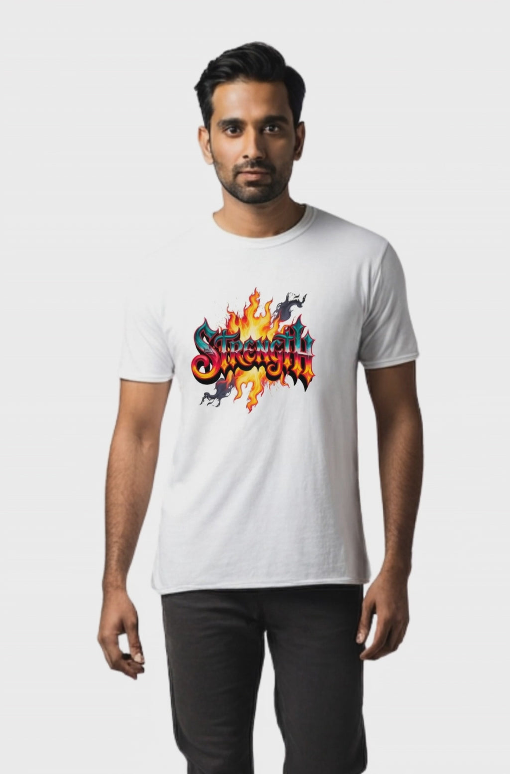 Strength Flame Graphic T-Shirt