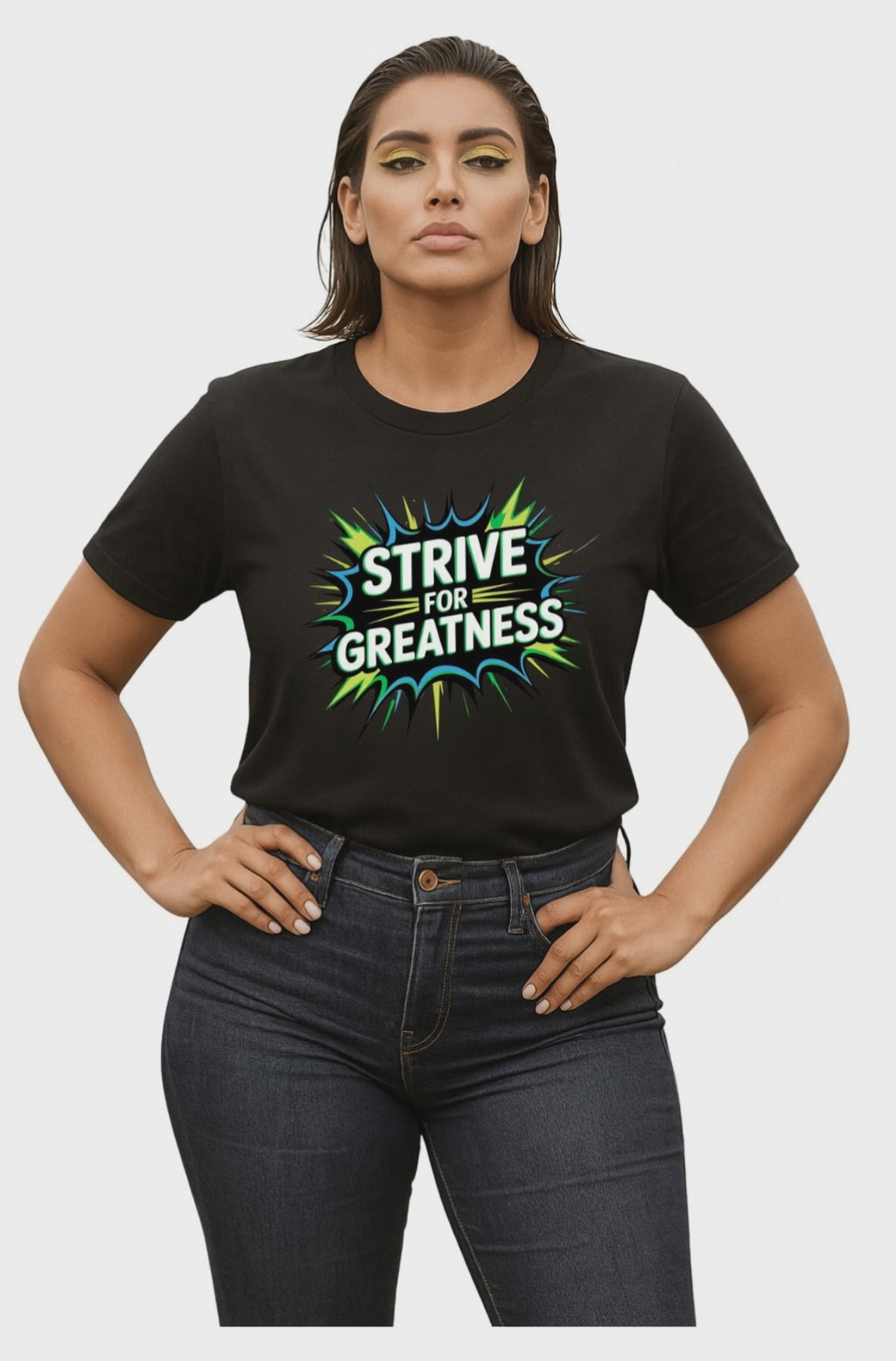 Strive for Greatness T-Shirt — Achievement Motivational Graphic Tee