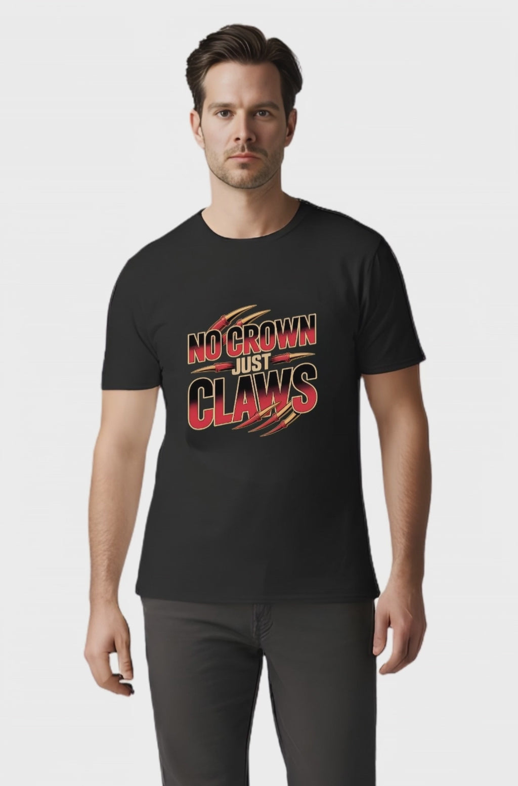 No Crown Just Claws T-Shirt — Fighter Mentality Graphic Tee