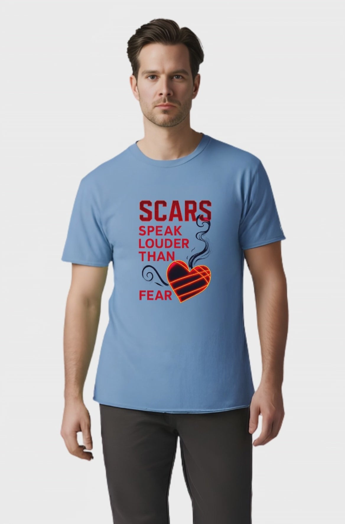 Scars Speak Louder Than Fear T-Shirt — Survivor Empowerment Graphic Tee