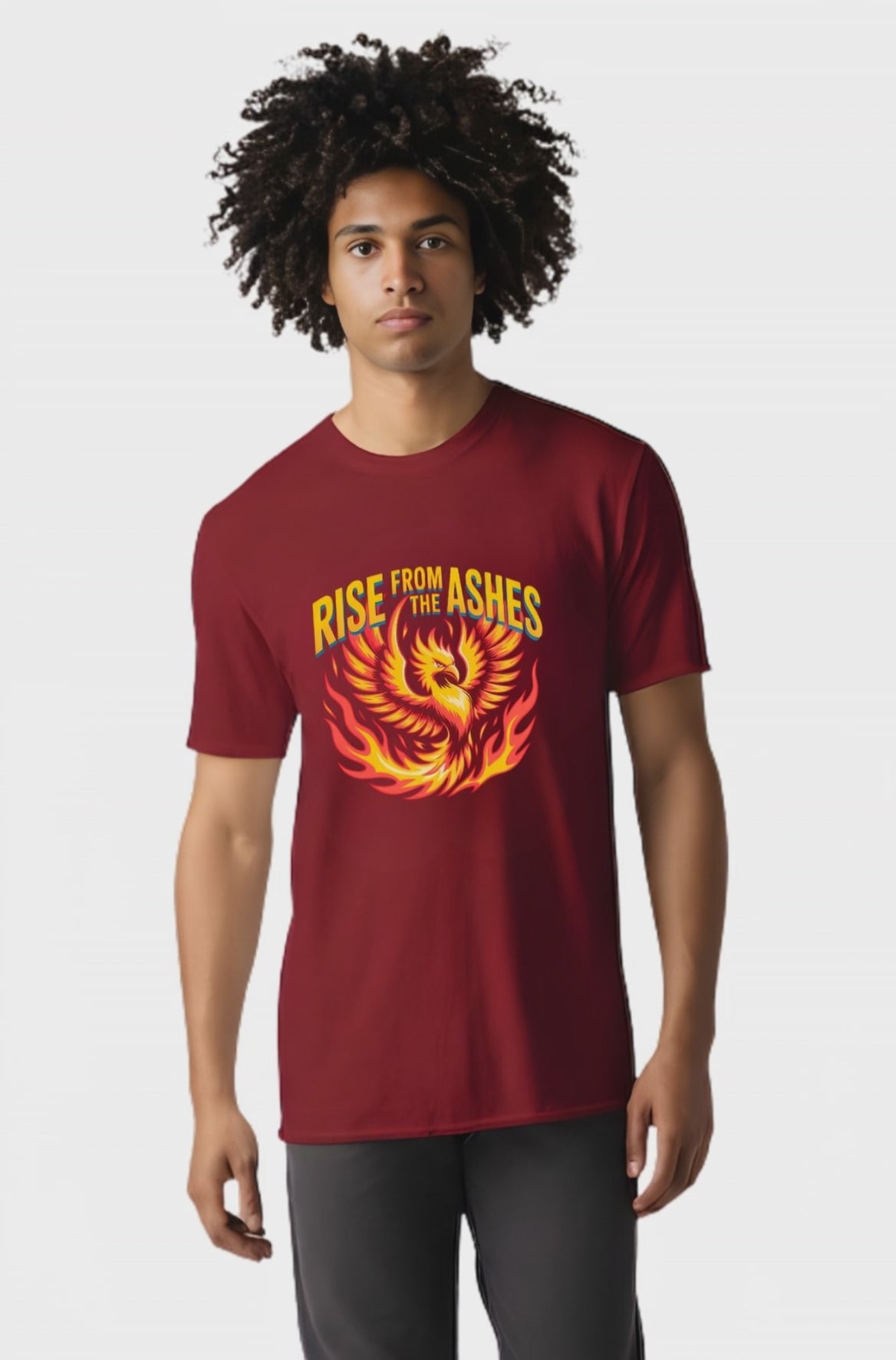 Rise From the Ashes T-Shirt — Phoenix Comeback Motivational Graphic Tee