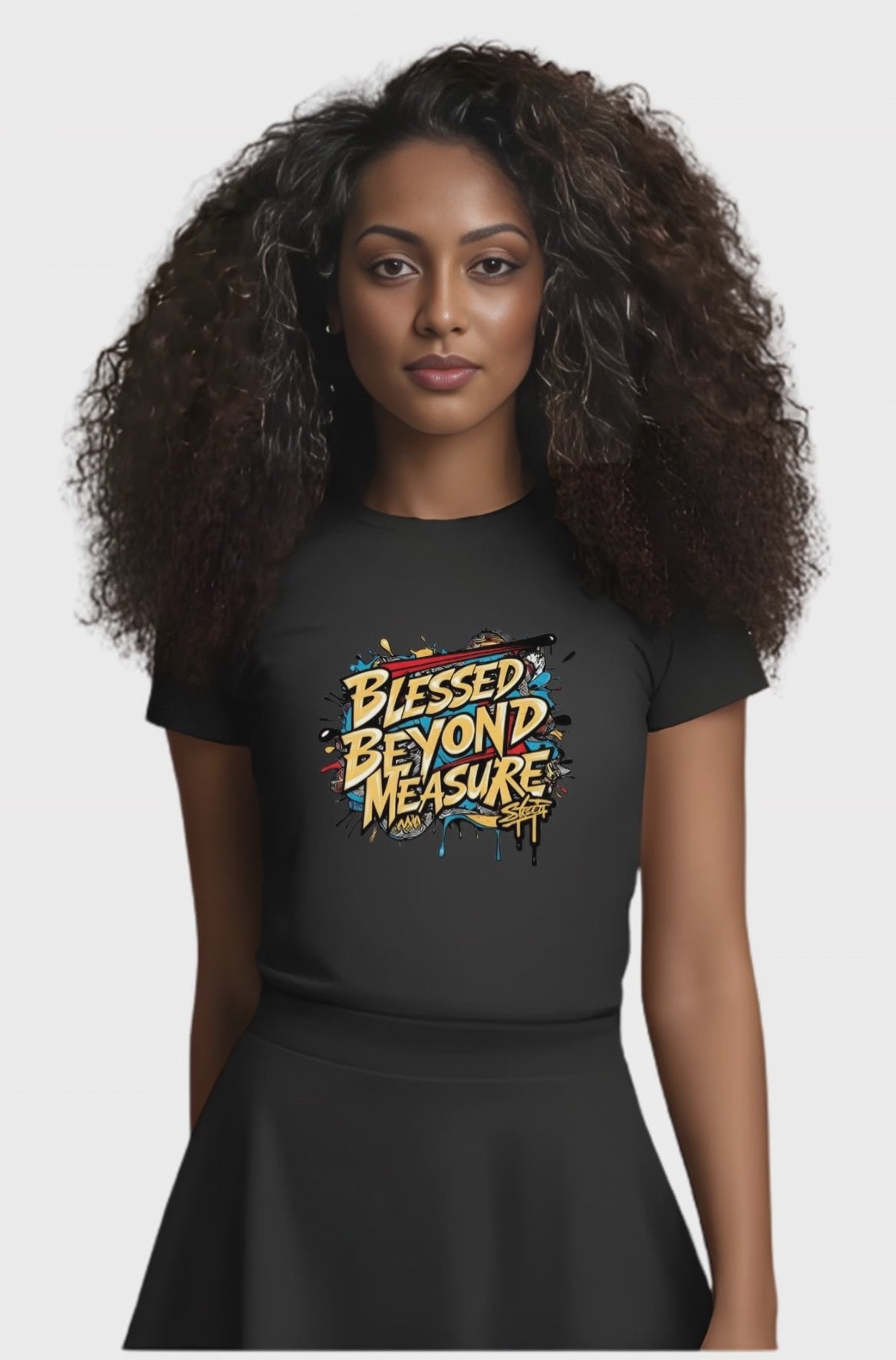 Blessed Beyond Measure Graphic T-Shirt — Faith-Inspired Casual Tee