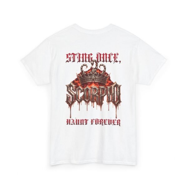 Scorpio Sting Once Haunt Forever T-Shirt | Gothic Zodiac Streetwear