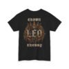 Leo Crown Energy T-Shirt | Bold Gothic Zodiac Streetwear