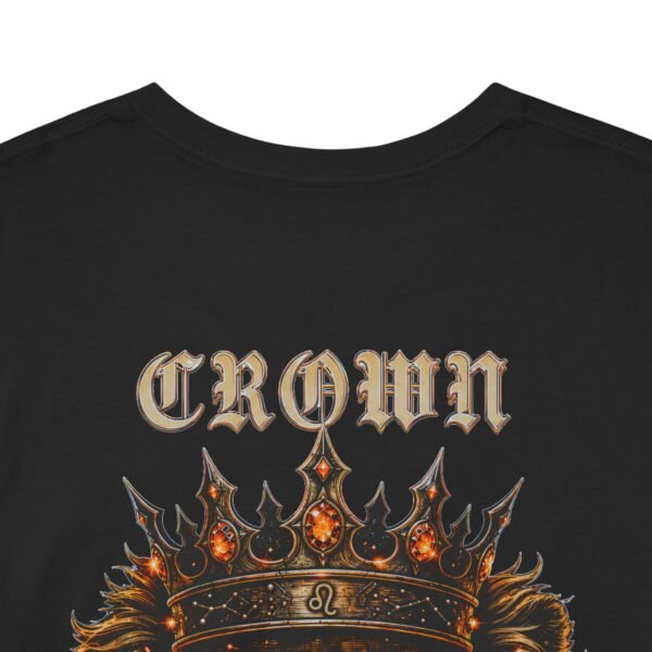 Leo Crown Energy T-Shirt | Bold Gothic Zodiac Streetwear