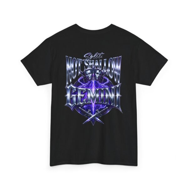 Gemini Split Not Shallow T-Shirt | Gothic Zodiac Streetwear