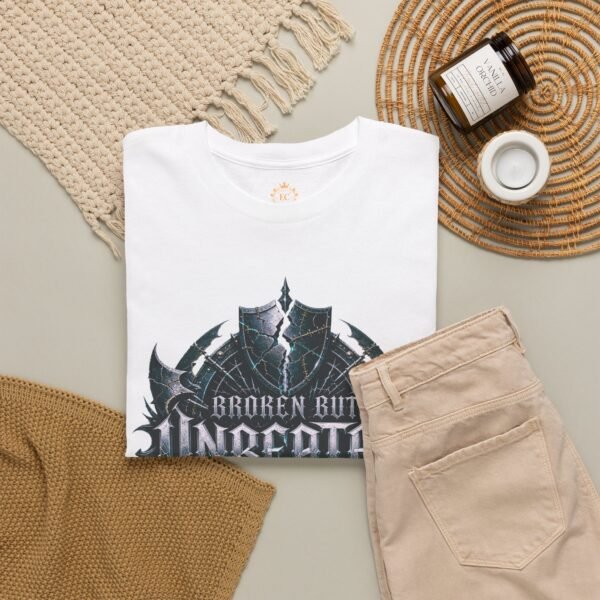 17600196541593989234_2048.jpeg Broken But Unbeaten Gothic Graphic T-Shirt