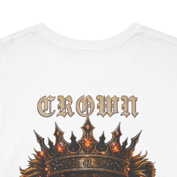 Leo Crown Energy T-Shirt | Bold Gothic Zodiac Streetwear