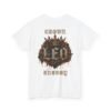 Leo Crown Energy T-Shirt | Bold Gothic Zodiac Streetwear
