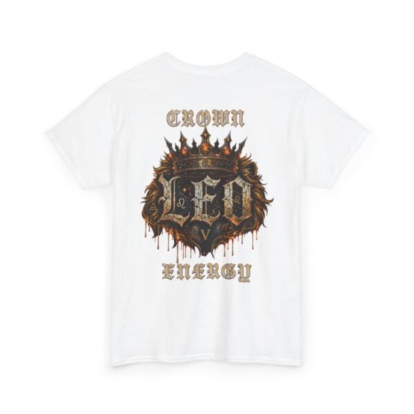 Leo Crown Energy T-Shirt | Bold Gothic Zodiac Streetwear