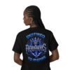 Model wearing Aquarius Destined to Inspire T-Shirt oversized back graphic