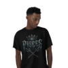 Pisces I Believe Gothic Zodiac T-Shirt Model wearing Pisces I Believe front gothic streetwear T-shirt