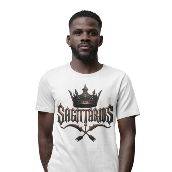 Sagittarius “No Limits, Just Targets” T-Shirt Sagittarius No Limits Just Targets T-Shirt front zodiac design